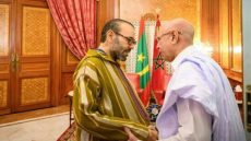 جلالة الملك محمد السادس يستقبل الرئيس الموريتاني بالقصر الملكي بالدار البيضاء
