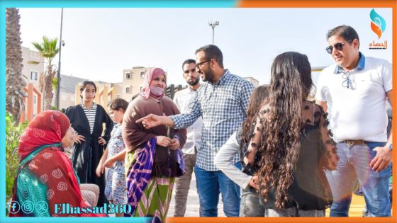 رئيس جماعة الداخلة مرفوقا برئيس المجلس الإقليمي لوادي الذهب في زيارة ميدانية لساحة الوحدة