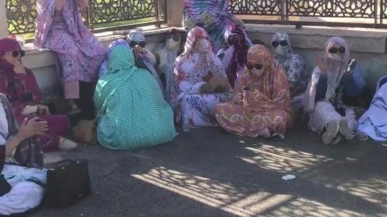 شباب جهة الداخلة في وقفة احتجاجية للمطالبة بمجموعة مطالب